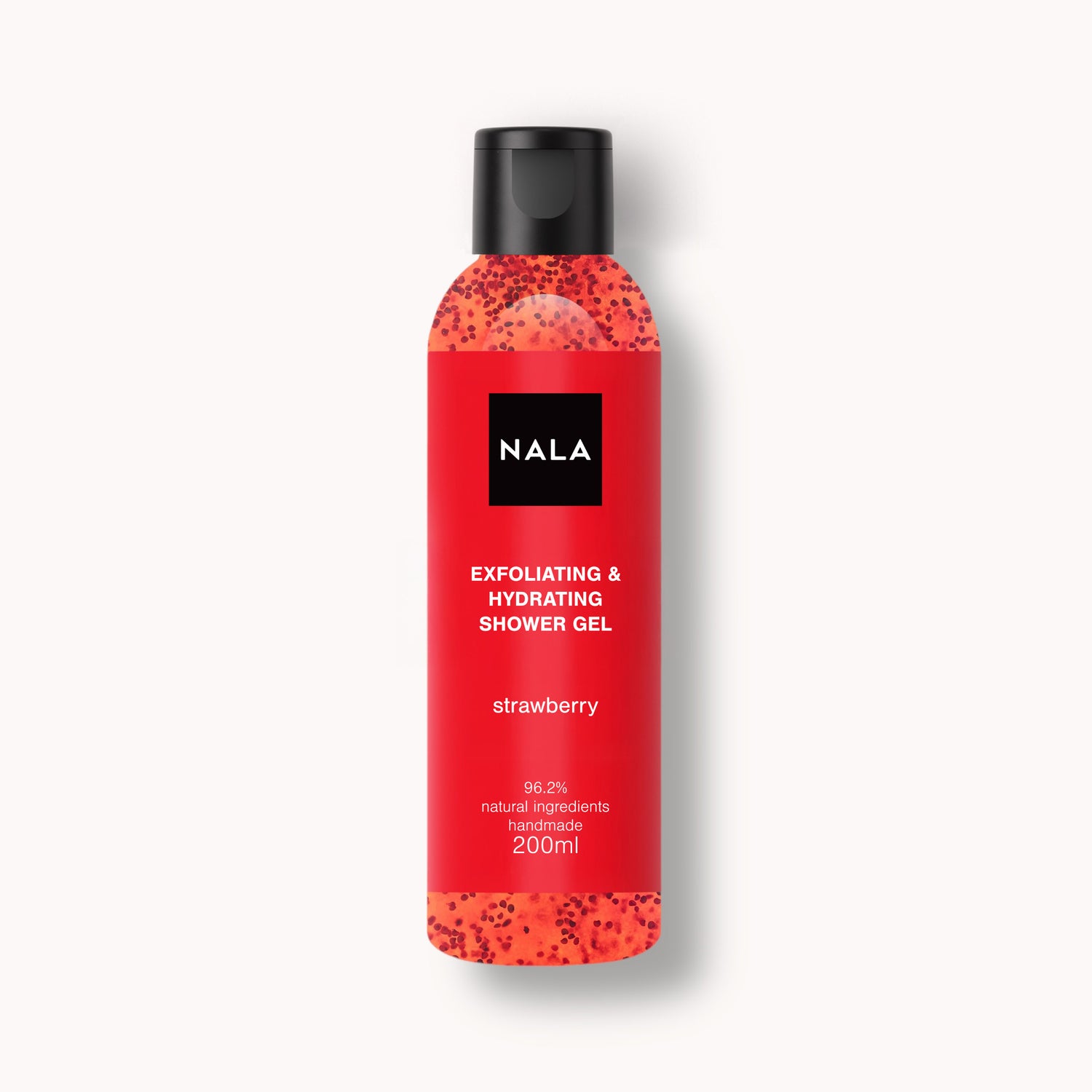 Gel de ducha exfoliante e hidratante - Fresa