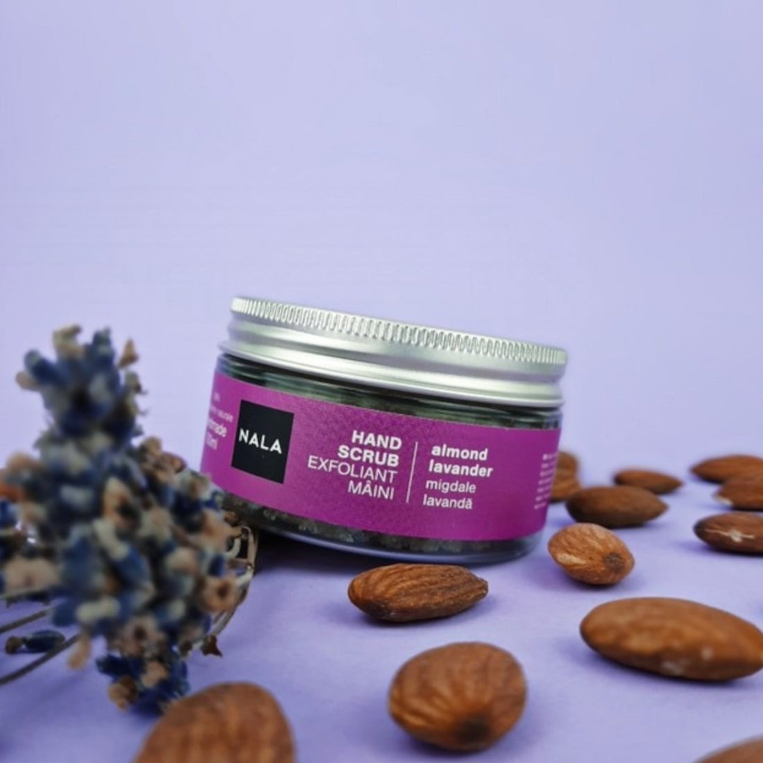 Exfoliante de manos - Aceite de almendras y lavanda