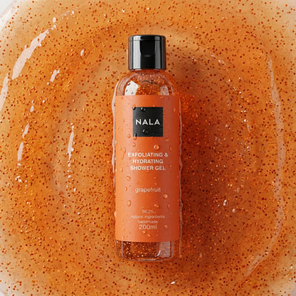 Gel de ducha exfoliante e hidratante - Grapefruit