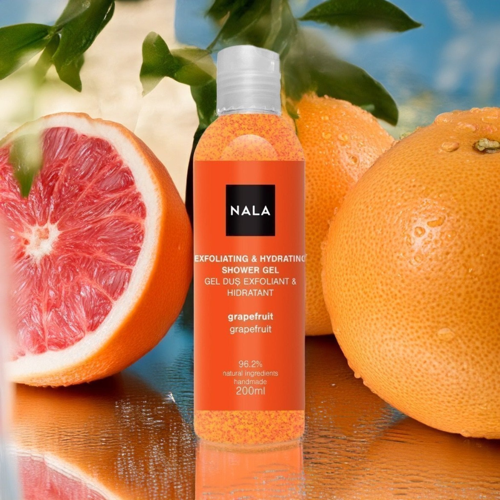 Gel de ducha exfoliante e hidratante - Grapefruit