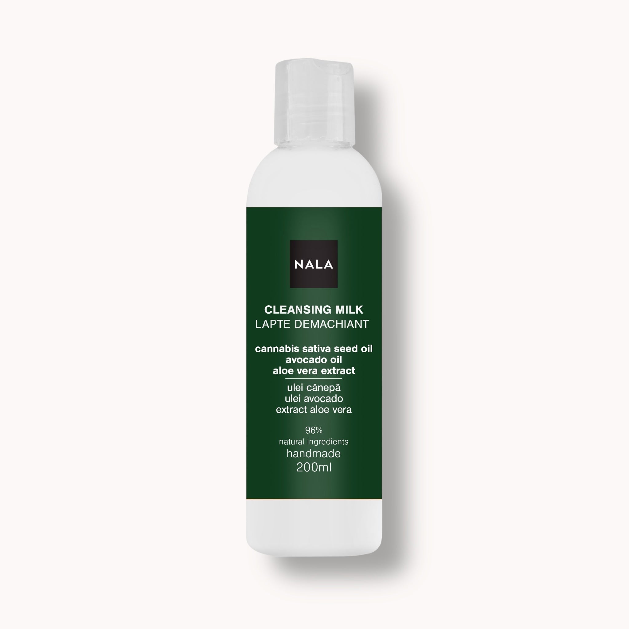 Leche Limpiadora - Aceite de Cáñamo, Aguacate, Aloe Vera