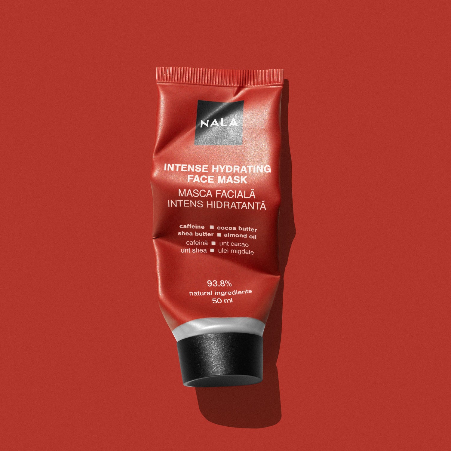 Mascarilla facial hidratante intensa - Cafeína, manteca de cacao, manteca de karité, aceite de almendras