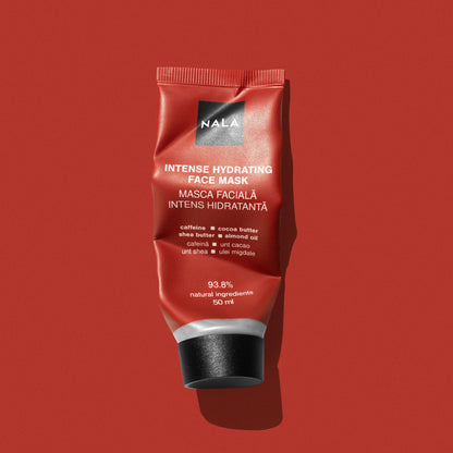 Mascarilla facial hidratante intensa - Cafeína, manteca de cacao, manteca de karité, aceite de almendras