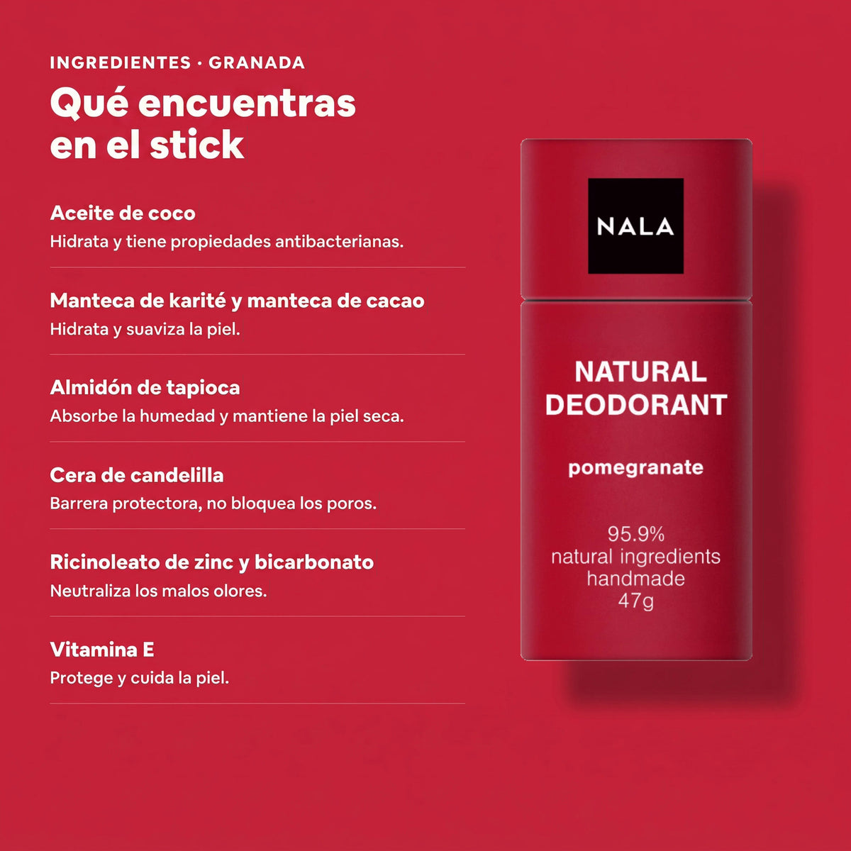 Desodorante Natural en Barra NUEVO - Granada