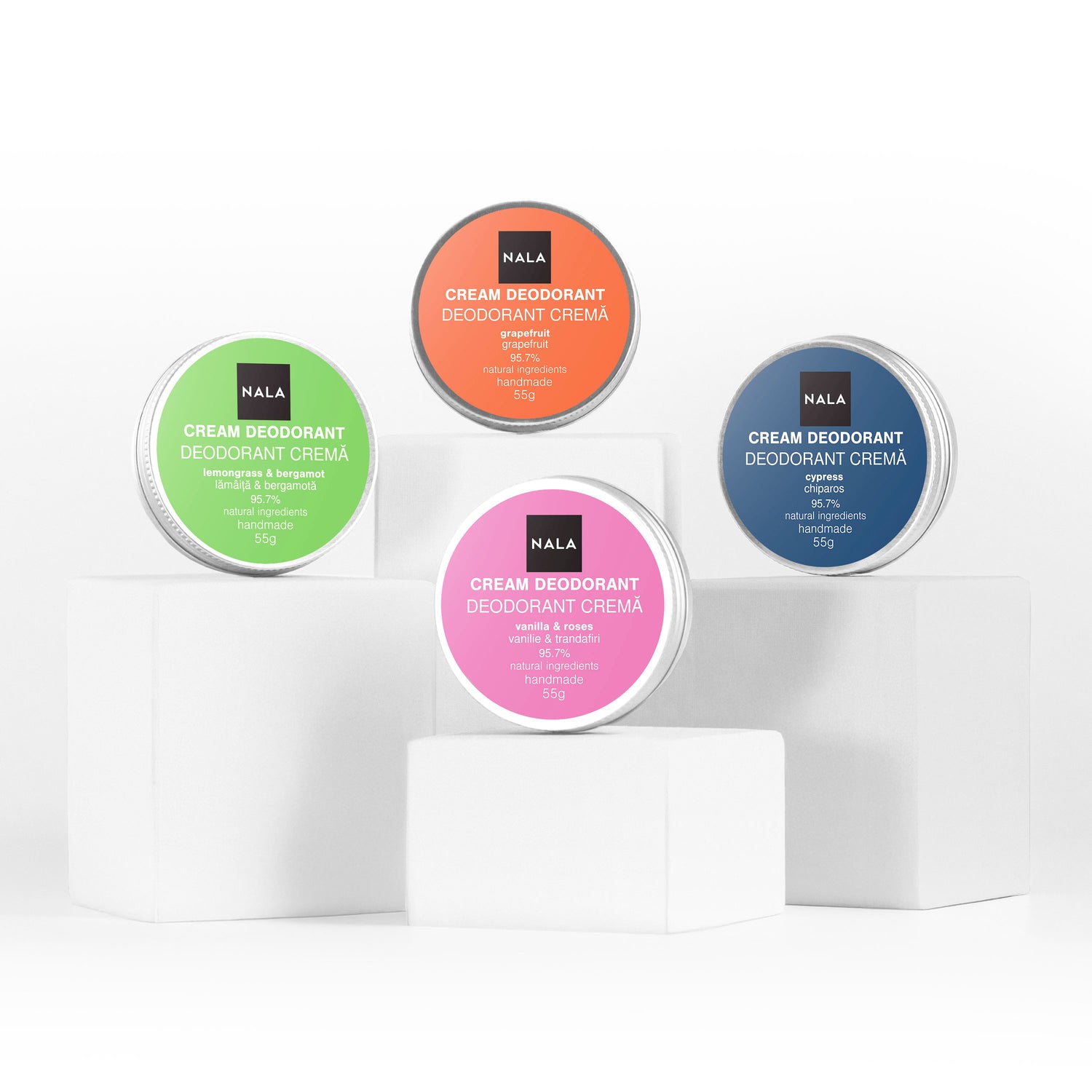 Pack de 4 Desodorantes Naturales – Fresh Start