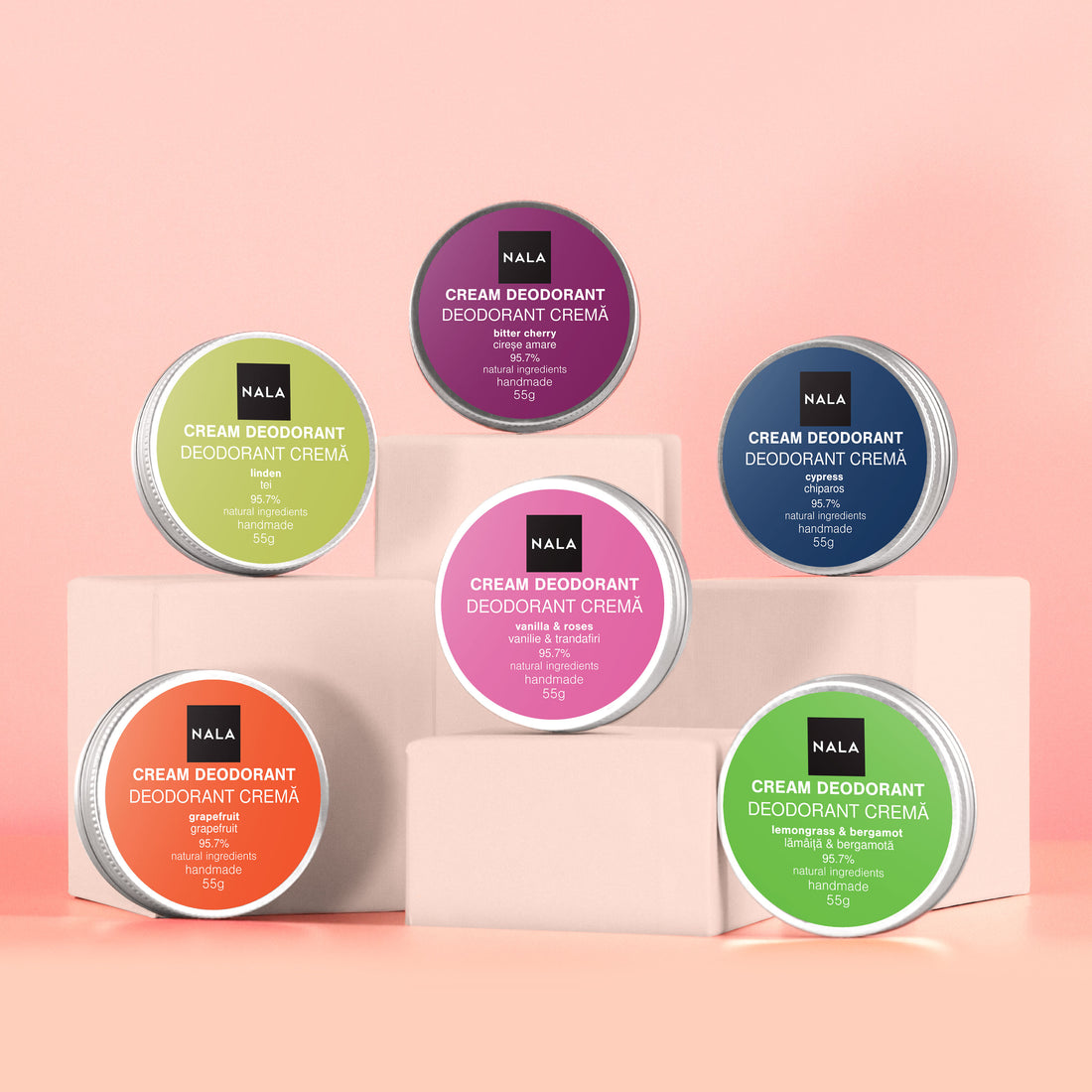 Pack de 6 Desodorantes Naturales – Fresh Start