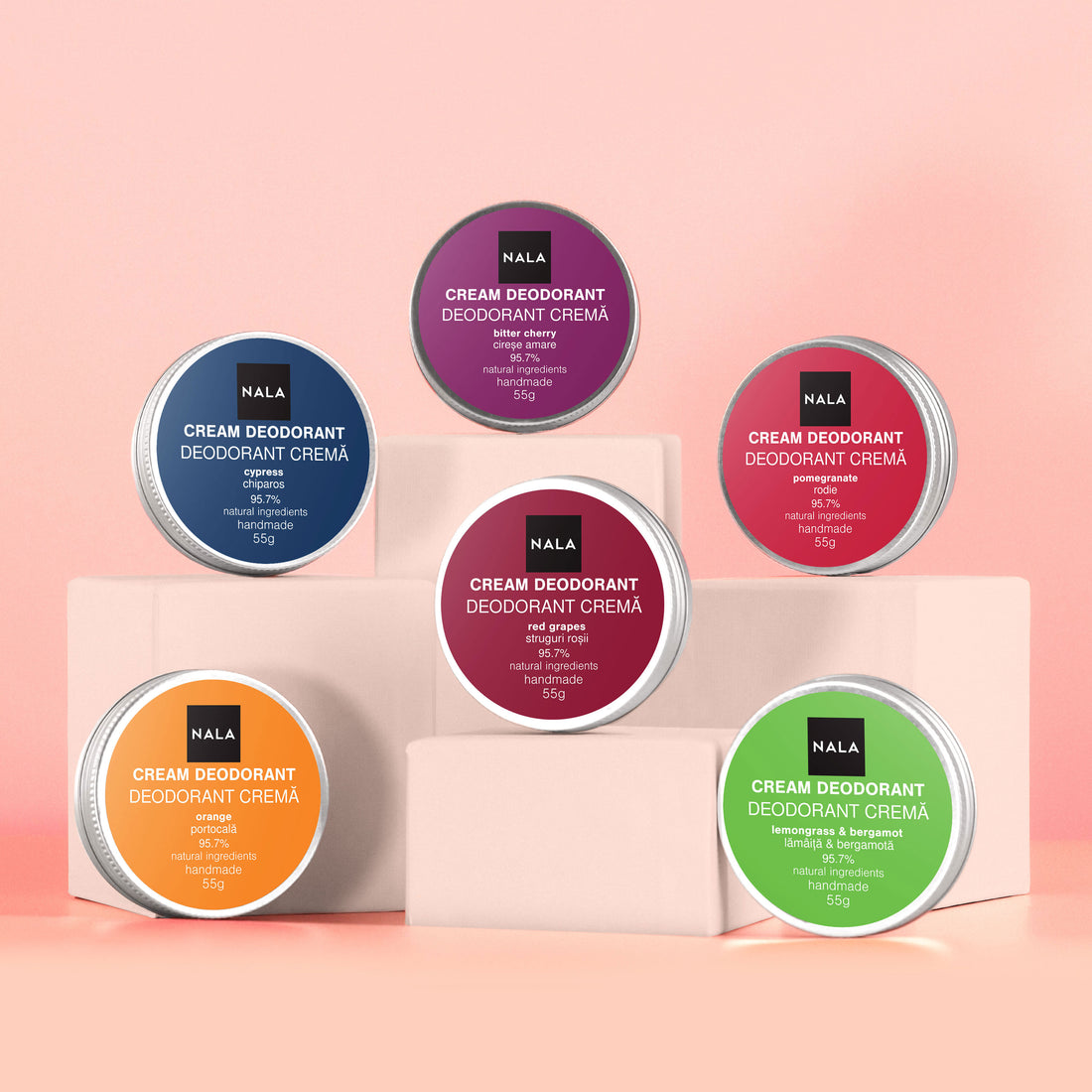 Pack de 6 Desodorantes Naturales - Protección y Confort