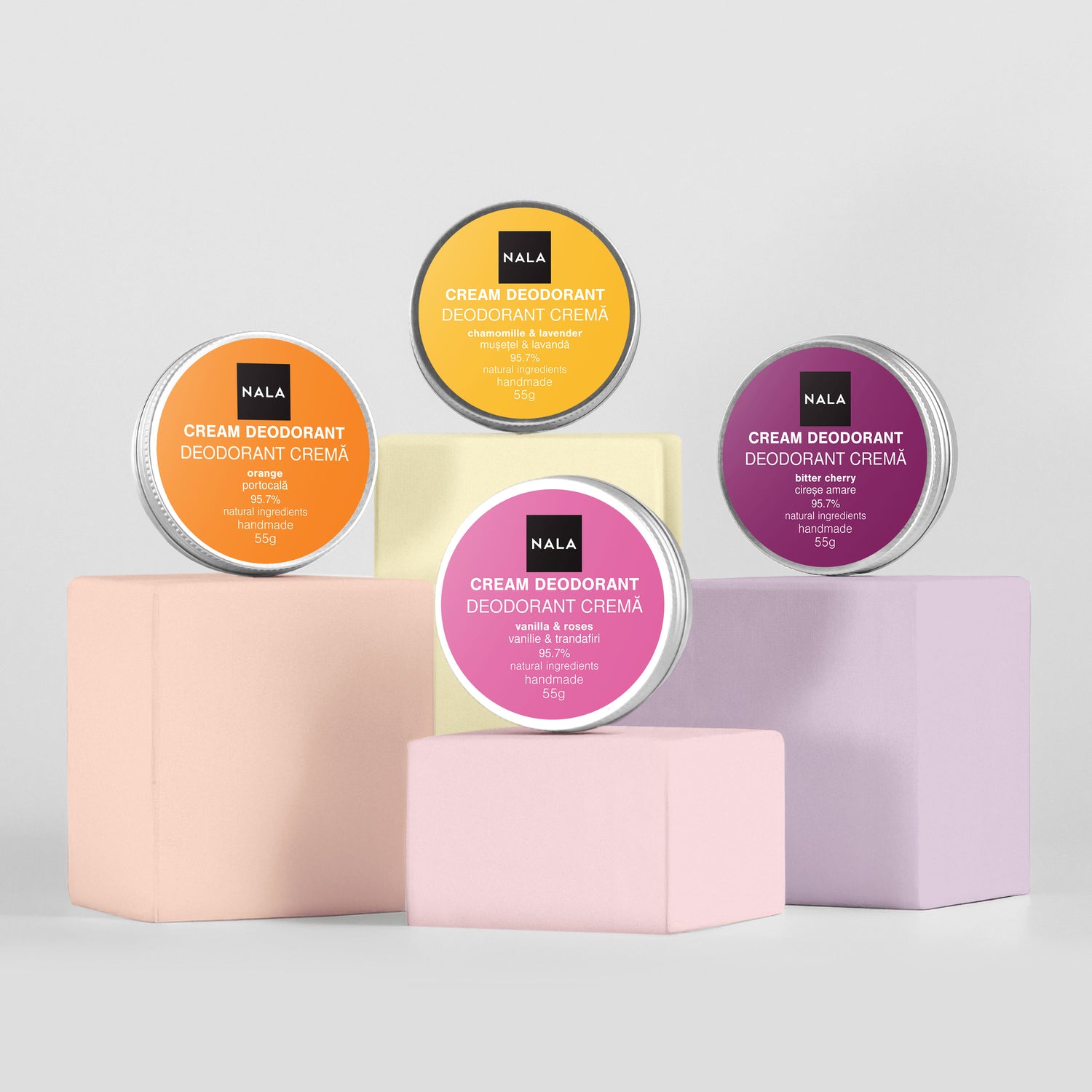 Pack de 4 Desodorantes Naturales - Fresh Mode ON