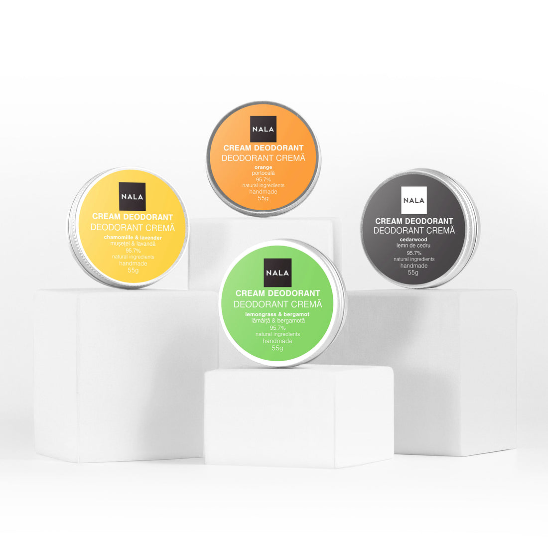 Pack de 4 Desodorantes Naturales - Fresh Mix