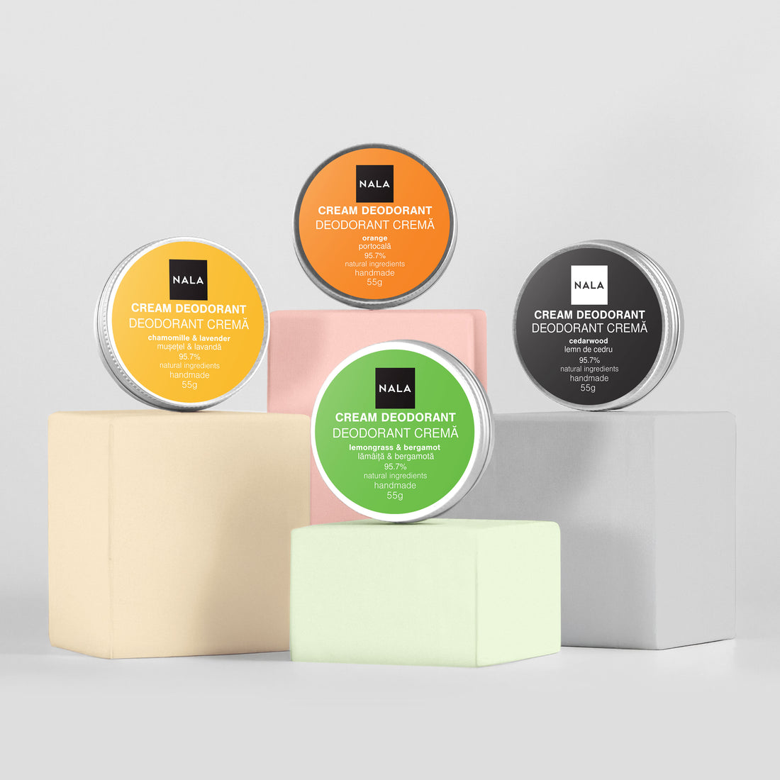 Pack de 4 Desodorantes Naturales - Fresh Mix