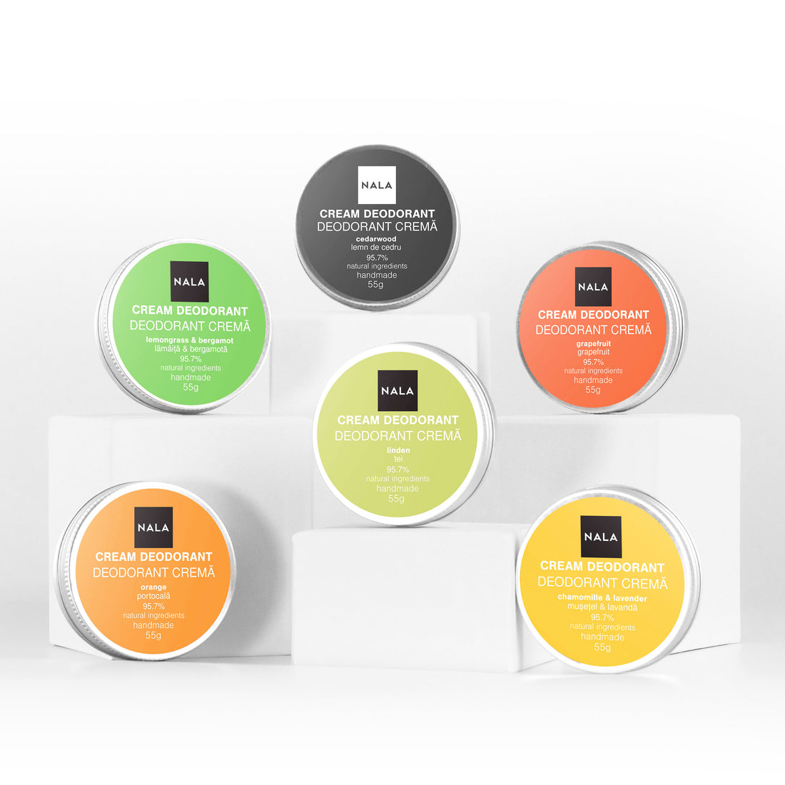 Pack de 6 Desodorantes Naturales - Fresh Mix