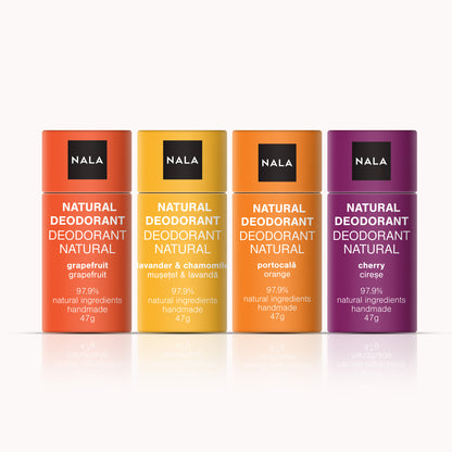 Pack de 4 Desodorantes Naturales en Barra – Fresco y Seguro
