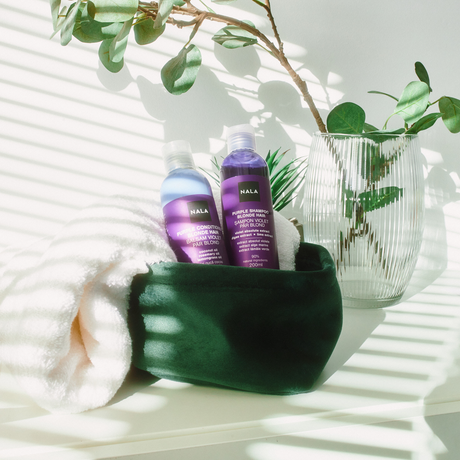 Set de cuidado para cabello rubio Violeta