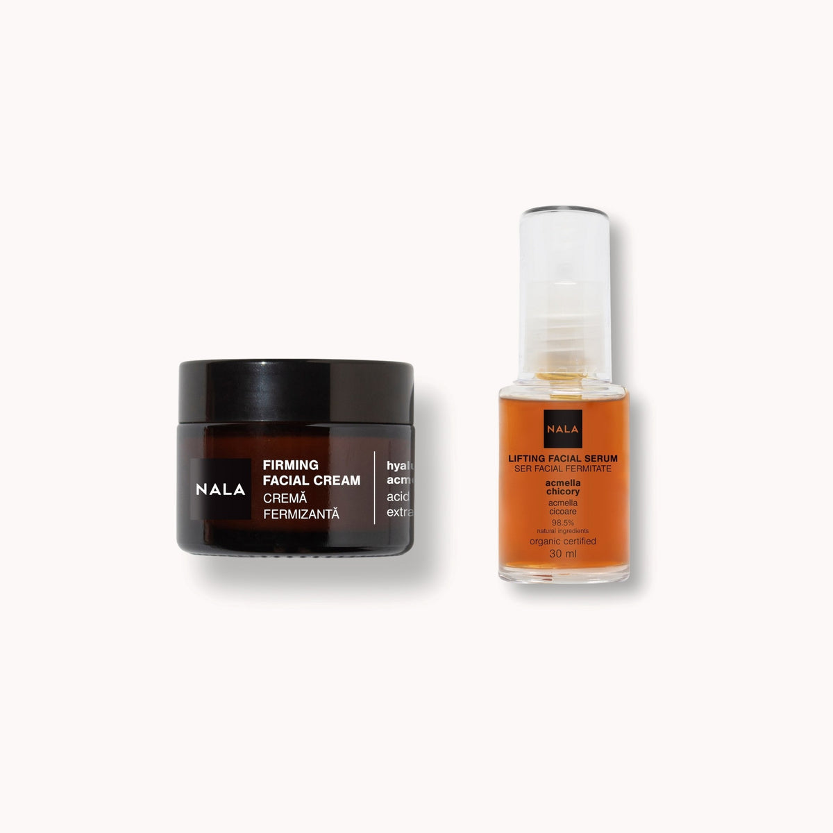 Rutina Firmeza: Crema Reafirmante + Sérum Reafirmante NALA