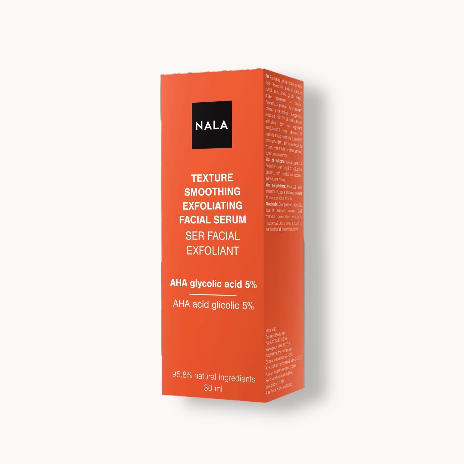 Suero Facial Exfoliante Alisante Textura - AHA Ácido glicólico 5%.