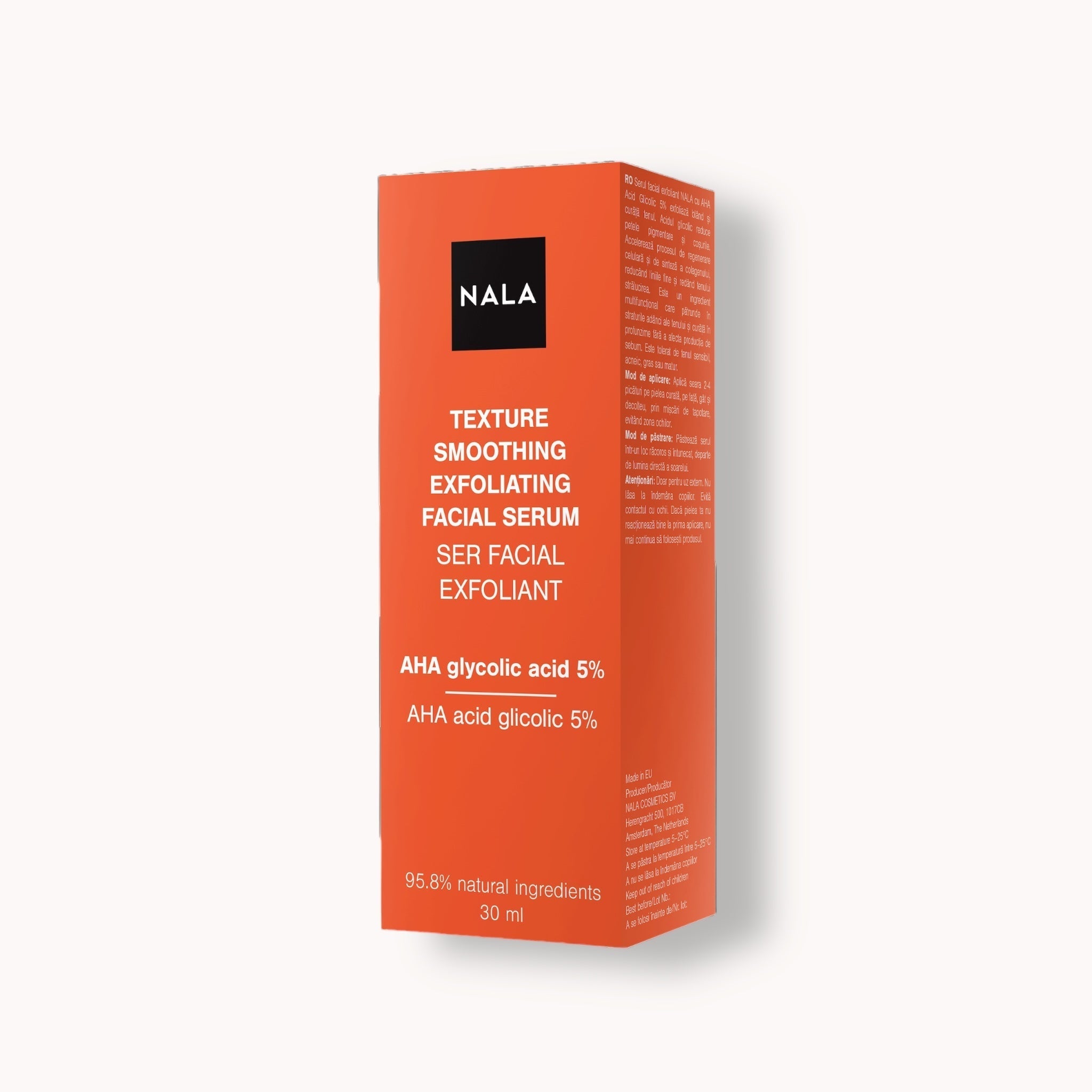 Suero Facial Exfoliante Alisante Textura - AHA Ácido glicólico 5%.