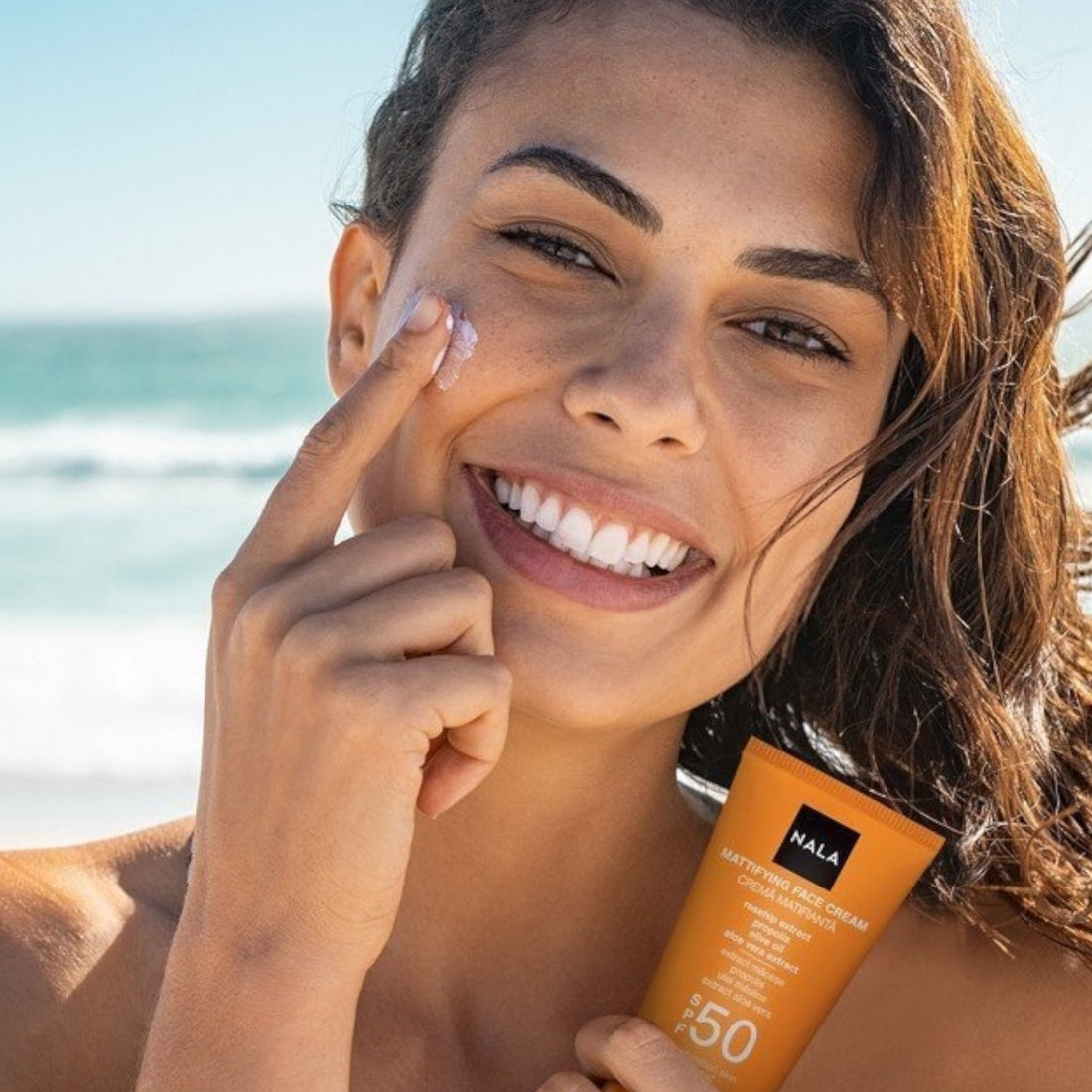 Crema Facial Matificante SPF 50 - Pieles mixtas - Escaramujo y Aceite de Oliva