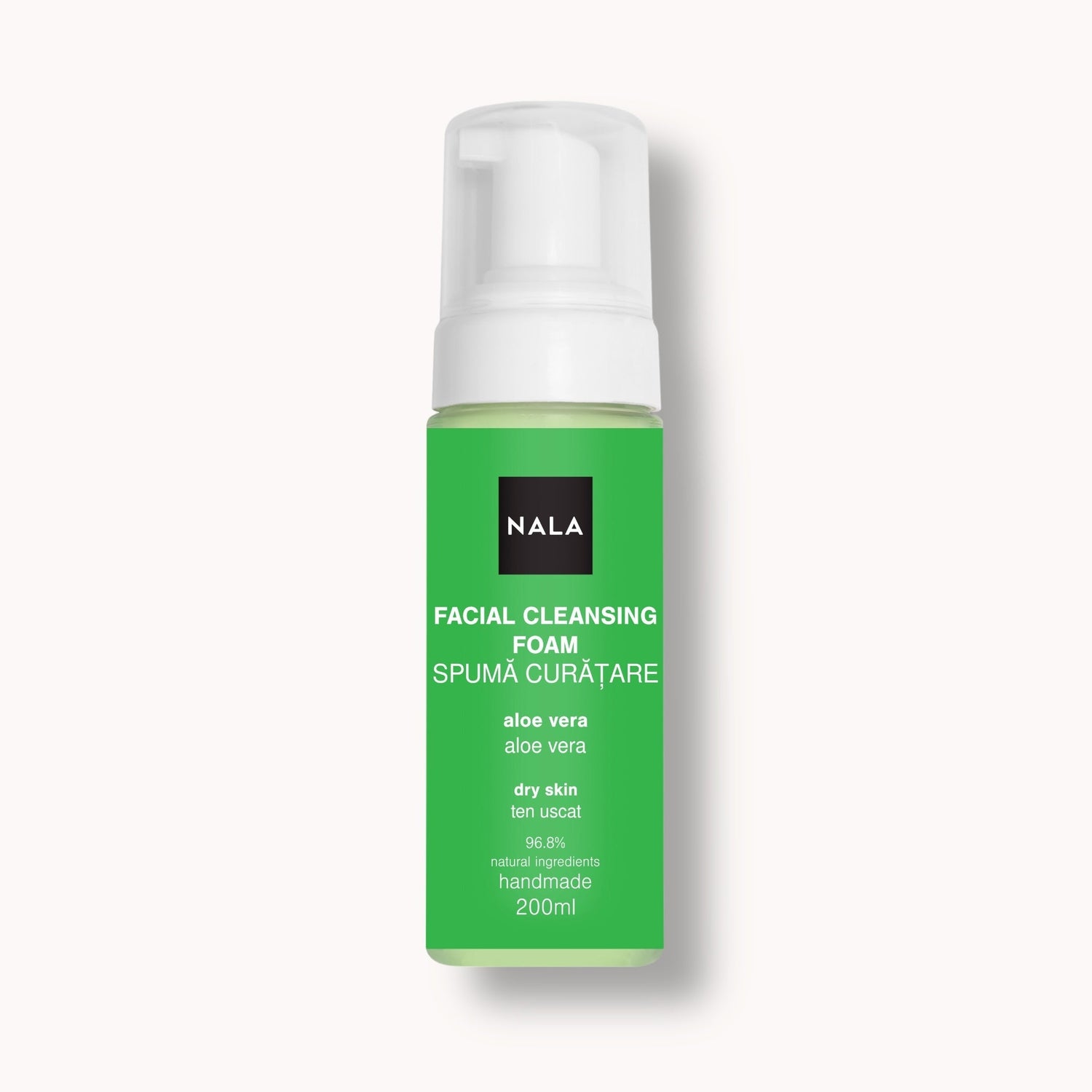 Espuma limpiadora facial para piel seca - Aloe Vera