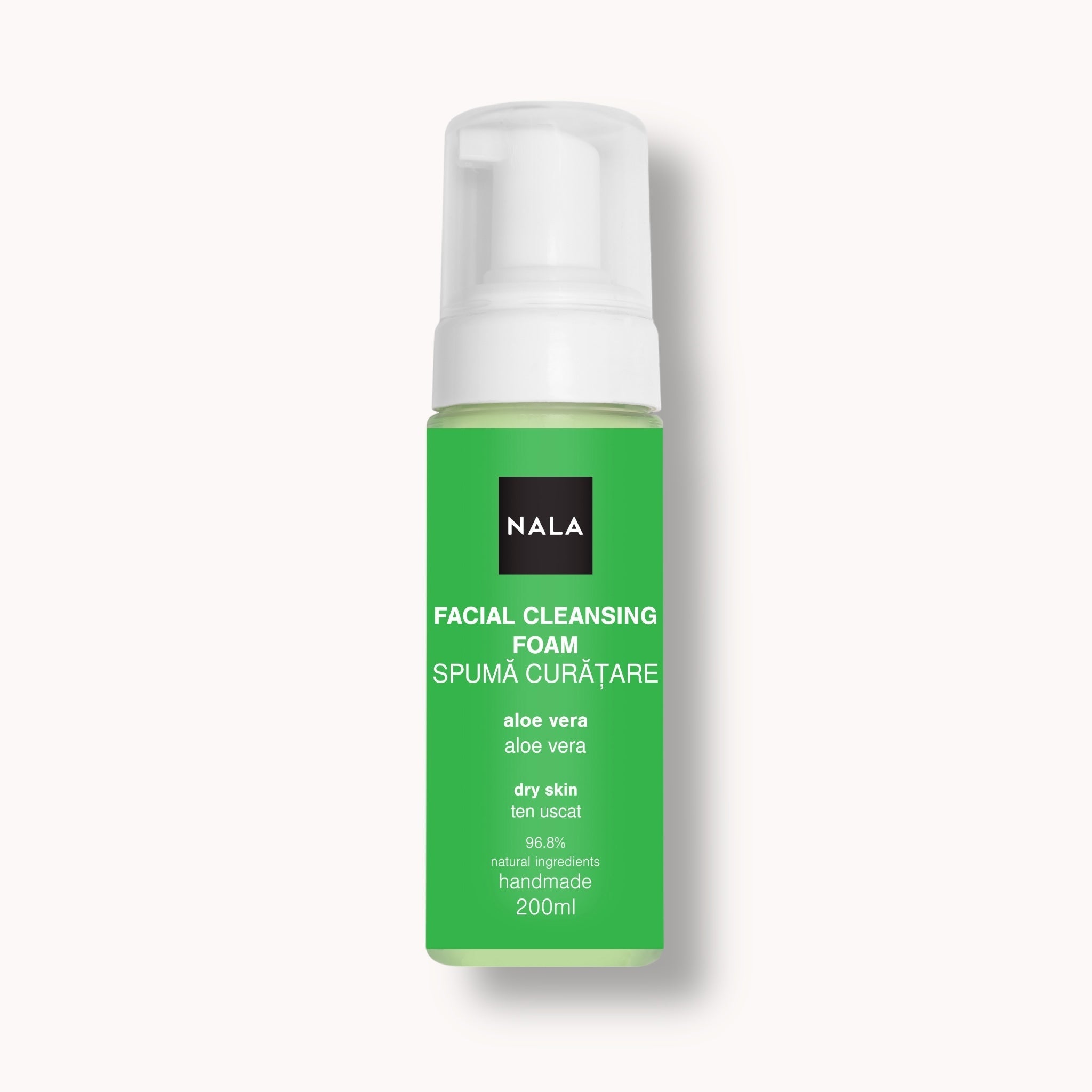 Espuma limpiadora facial para piel seca - Aloe Vera