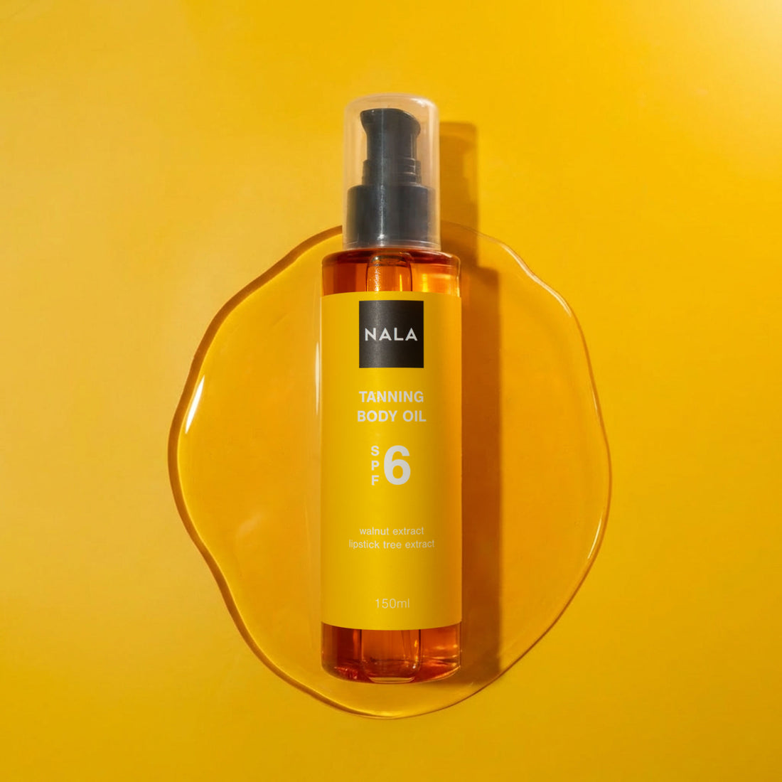 Aceite Bronceador y Acelerador del Bronceado SPF6 - Extracto de Nuez y Lipstick Tree