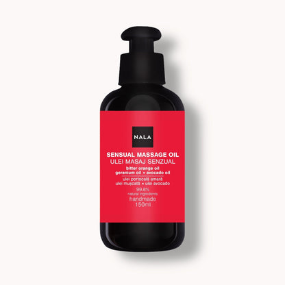 Aceite de masaje sensual - Naranja amarga y palo de rosa
